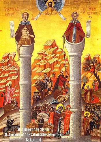 Illustratie. Johannes (de meester) en Simeon (de veel beroemder leerling).