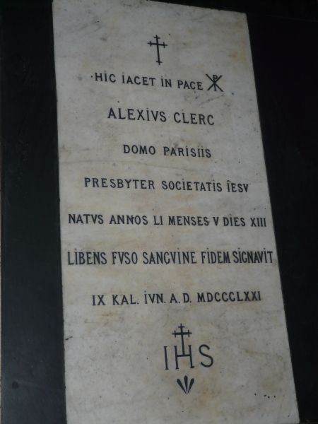 Grafplaat van Alexis Clerc.