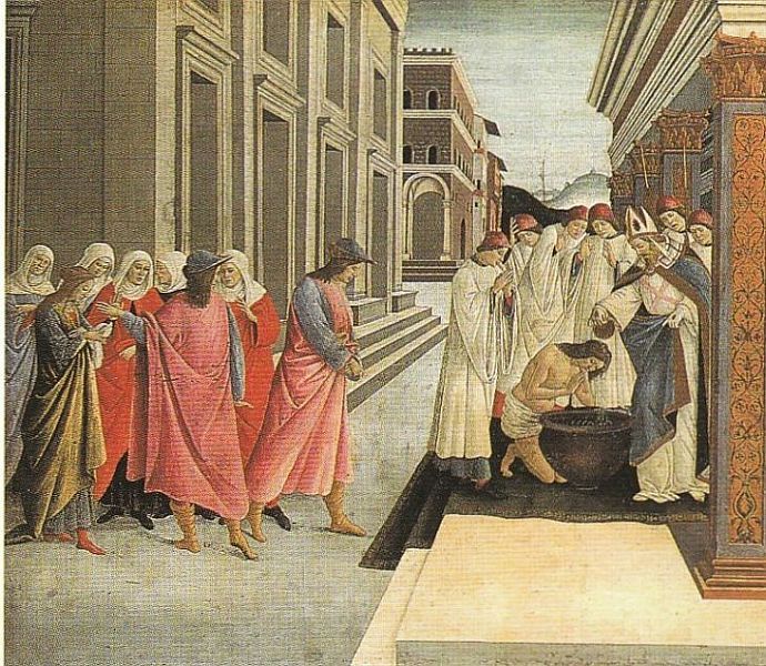 Toen hij twintig was geworden, hadden zij voor hem een waardige partij uitgekozen voor een huwelijk. Zenobius had intussen kennis gemaakt met Christus en verlangde zijn leven geheel en al in zijn dienst te stellen. Daarom zocht hij zijn toevlucht bij Theodorus, de toenmalige bisschop van Florence. Deze nam hem in bescherming. Maar dat beviel zijn ouders helemaal niet. Ze brachten een soort legertje op de been om hun zoon naar huis te halen. Maar Zenobius wist zo op hen in te praten dat zij diep onder de indruk waren.