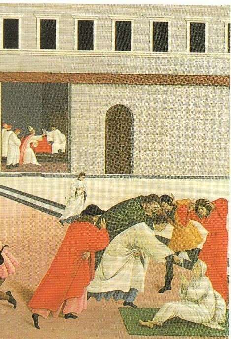 Hij zond wijwater naar een zieke diaken, Eusebius genaamd. Deze moest opstaan en de overledene met het wijwater besprenkelen. Zodra hij dat deed kwam de dode ten leven. De diaken keerde naar zijn ziekbed terug, strekte zich uit en overleed.
