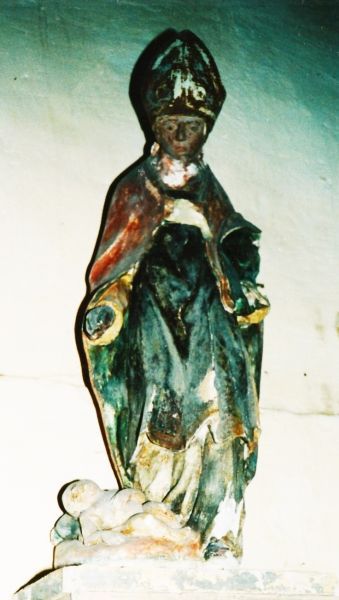 Saint Lyé met een dode baby aan zijn voeten