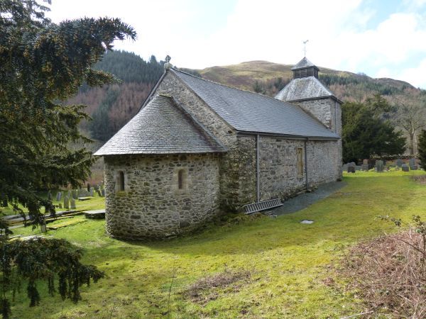 Kerkje van Melangell in Penant-Melangell Noord-Wales