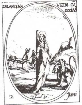 Illustratie. De heilige Blandina.
