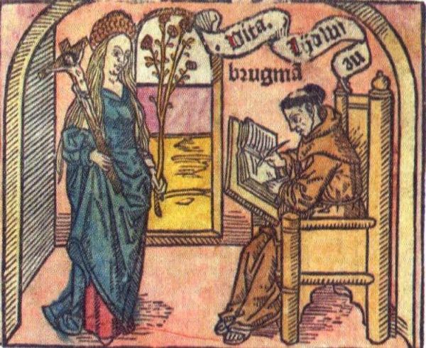 Pater Brugman heeft Lidwina voor ogen als hij haar leven op schrift stelt.