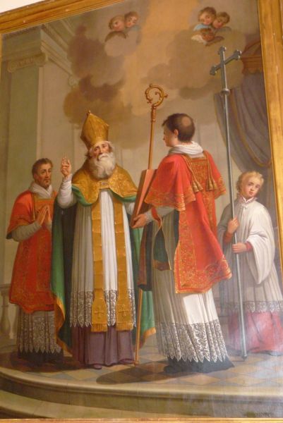 Sint Amandus gaat voor in de liturgie