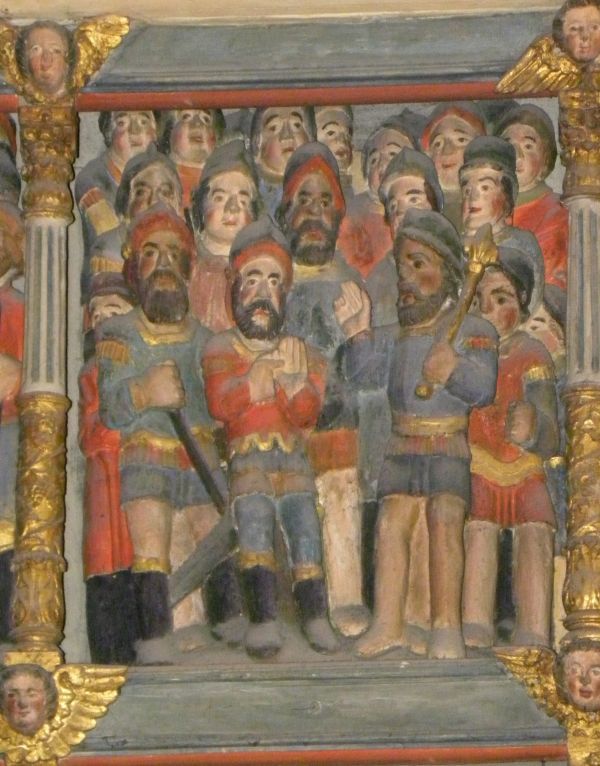 Een gezant van de proconsul komt melden dat ze de Romeinse goden eer moeten bewijzen. De soldaten horen het onbewogen aan.