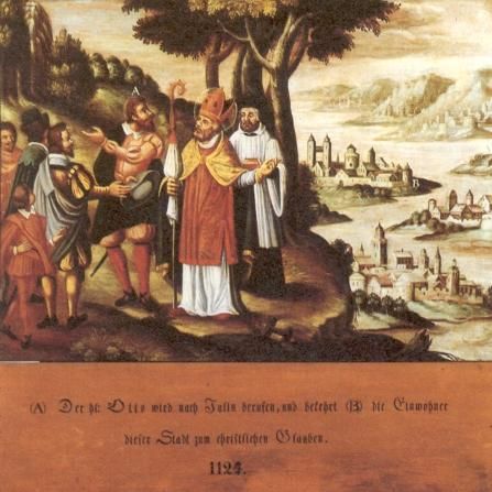 Otto wordt naar de stad Wollin geroepen en bekeert de hele bevolking tot het christendom.
