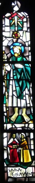 ± 1970(?), glasschilderkunst.