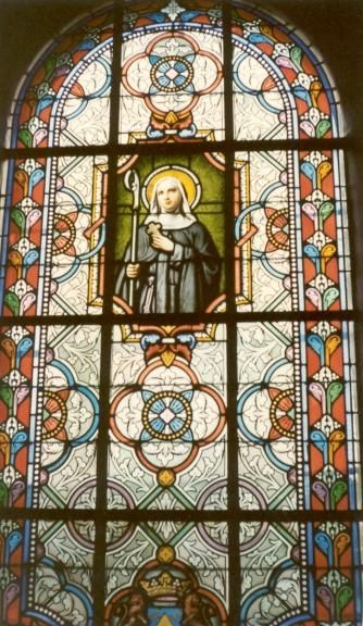 Glasschilderkunst. Bertha.