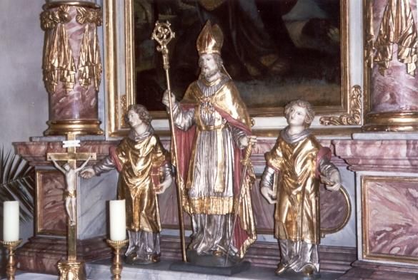 Kilian met de priester Colman en de diaken Totnan.