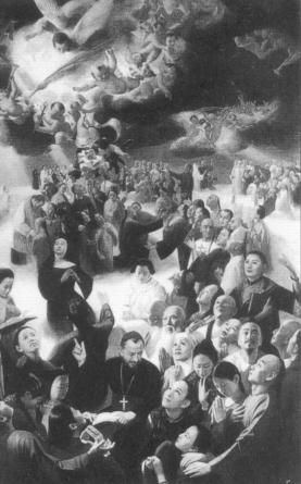 China's nieuwe jheiligen, onder wie achtenzestig martelaren die bij de Bokseropstand van 1900 omkwamen.