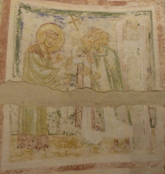 Hermagoras door de inwoners van Aquileia ingehuldigd als bisschop.
