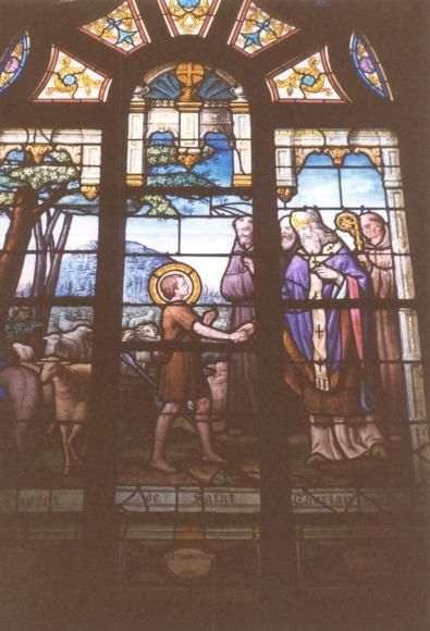Sint Thuriau, nog een herdersjongen zingt voor bisschop Armail.