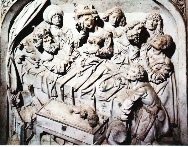 Sterfbed Keizer Henricus II. Duitsland, Bamberg,kathedraal.