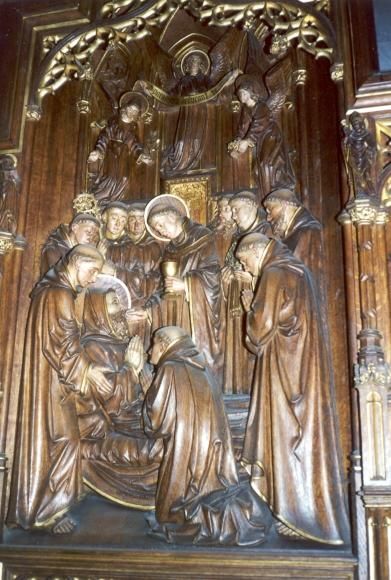 Vincentius ontvangt laatste sacramenten.