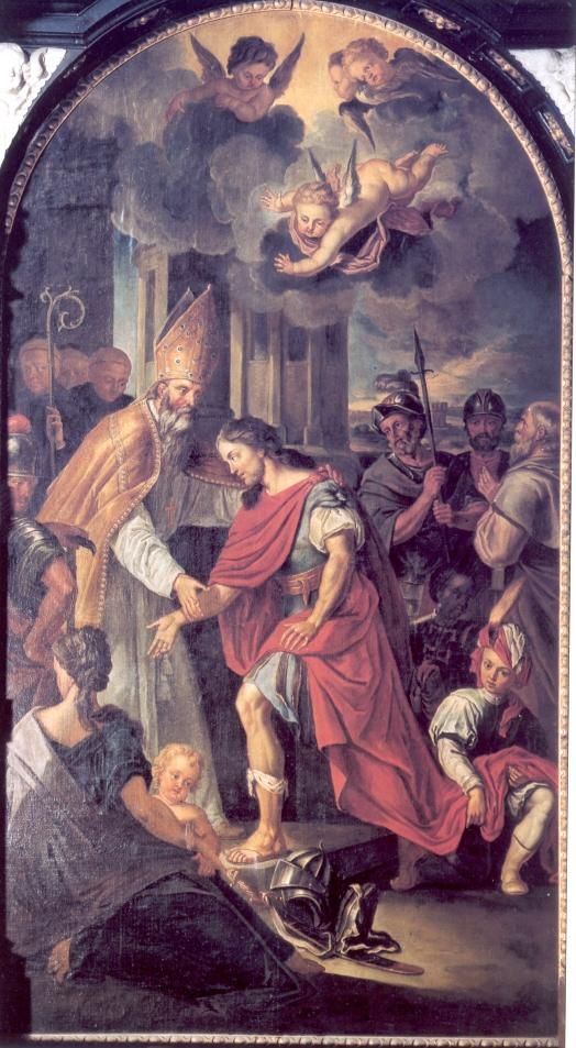 Ontvangst van Sint Vincent in Hautmont.