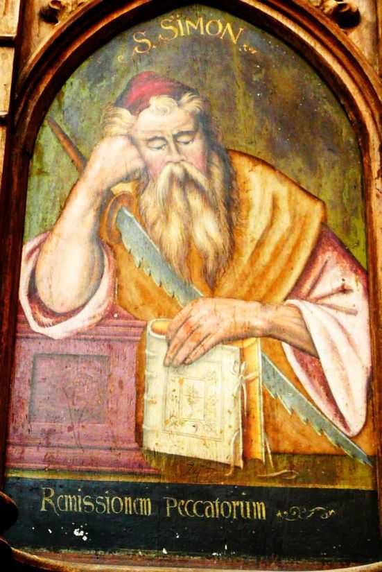 Simon met onderschrift: 'Remissionnem Peccatorum' (de vergeving van de zonden).