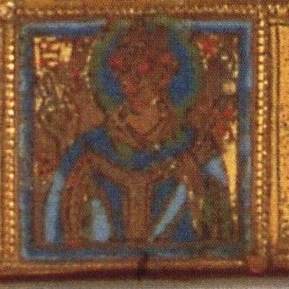 Detail van een staurotheek (Heilig-Kruisreliekhouder).