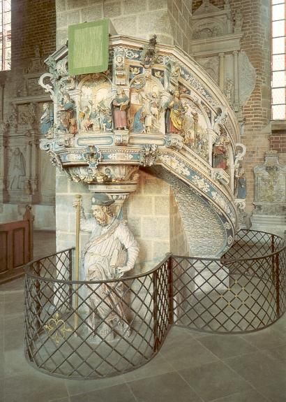 Jacobus als drager van de preekstoel.