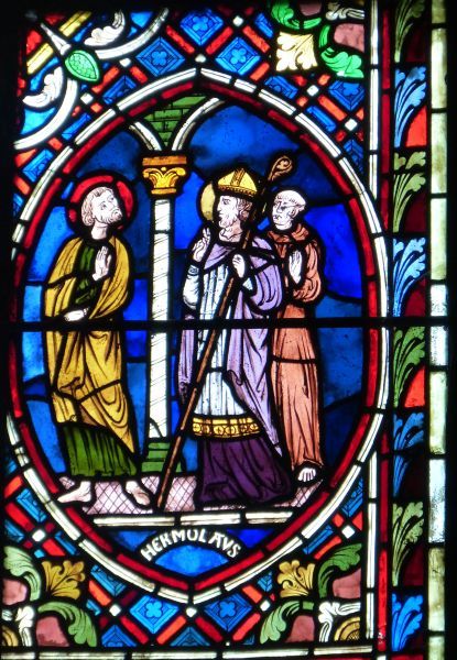 Pantaleon tot Christus bekeerd door bisschop Hermalus.