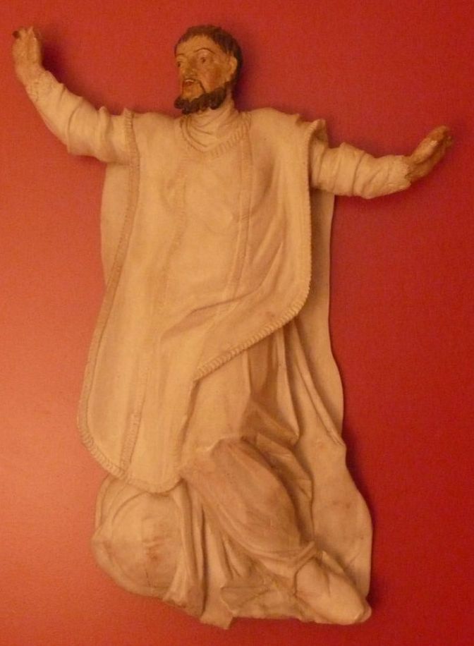Een dansende / naar de hemel zwevende Ignatius.
