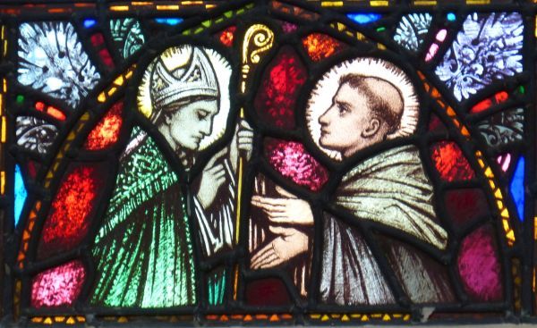 Lua (rechts) bij Cronan om de laatste sacramenten te ontvangen...(?)