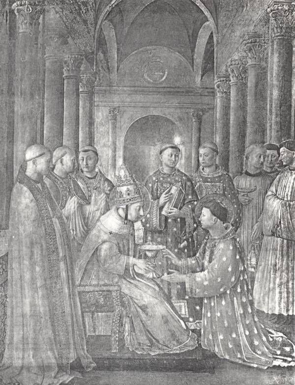 Sixtus wijdt Laurentius tot diaken.