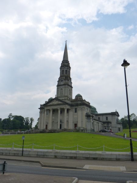 Kathedrale kerk van Cavan, Ierland toegewijd aan Sint Patrick en Sint Fedlim (= Felim)