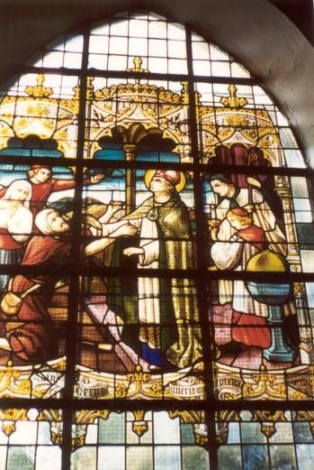 Saint Géry geneest melaatse.