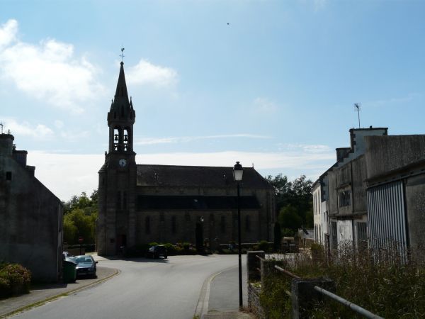 Kerkje St-Gouescat, Tréouergat, Finistère, Bretagne, Frankrijk.
