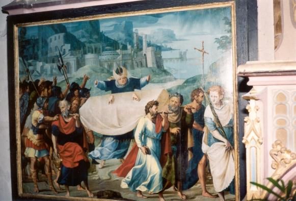 Maria ten grave gedragen (en de afgehakte handen van oneerbiedige hogepriester!).