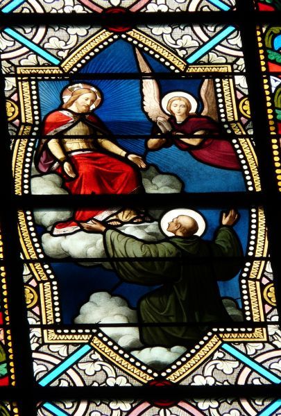 De ziel van Sint Filibertus wordt in de hemel opgenomen.
