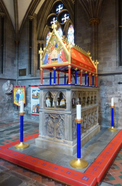 Gerestaureerde schrijn van Thomas Cantilupe van Hereford