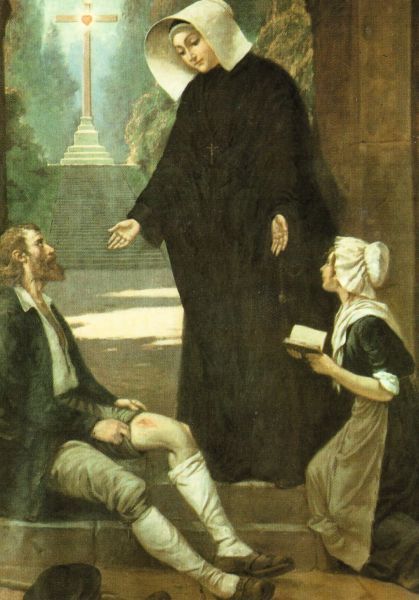 Elisabeth zorgt voor de armen én voor godsdienstonderwijs aan kinderen. Frankrijk