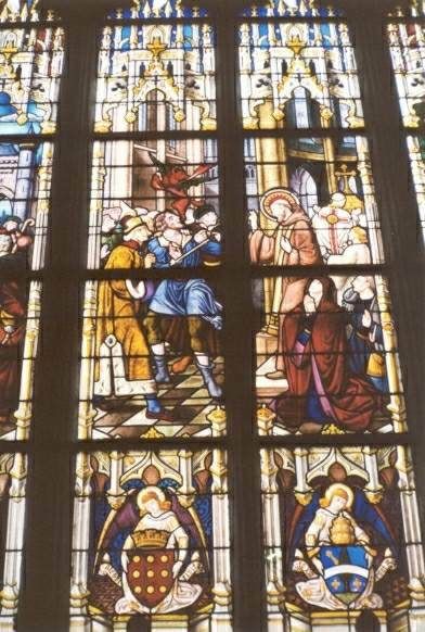 Sint Gillles drijft door zijn prediking duivels uit.
