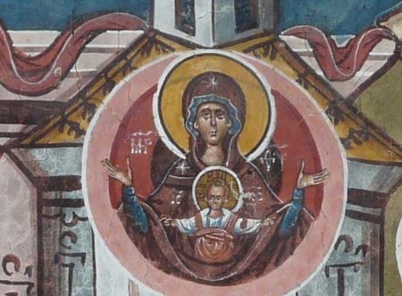 Akathistos-hymne Detail van vorige afbeelding.
