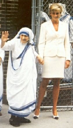 Moder Terasa met princes Diana.