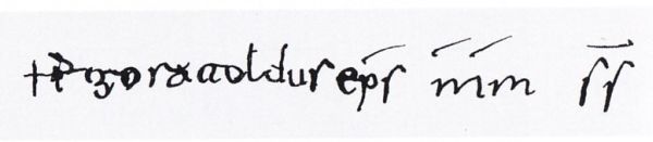Handtekening.