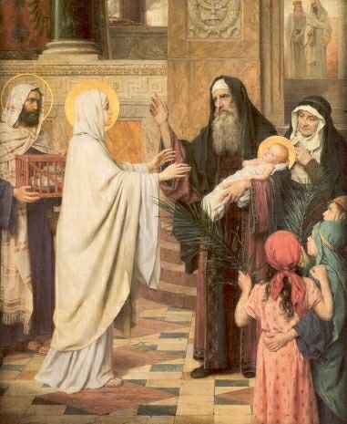 1) Simeon voorspelt Maria's lijden.
