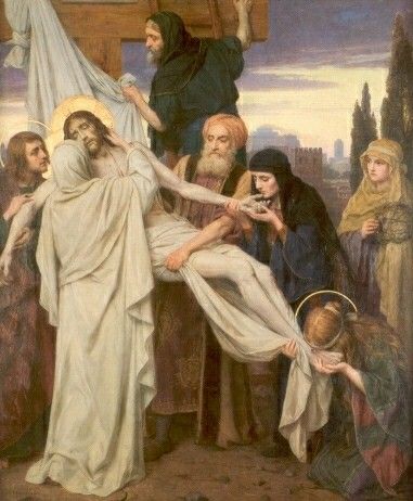 6) Maria met gestorven Jezus op haar schoot.