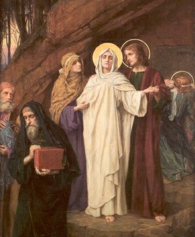 7) Maria bij het graf van Jezus.
