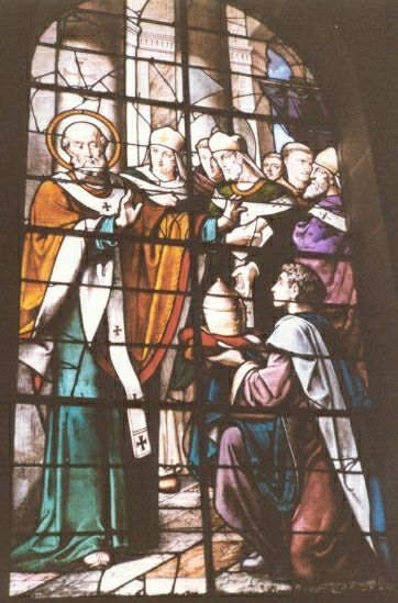 Sint Cornély van Bretagne (alias Cornelius Paus) weigert een pausbenoeming.