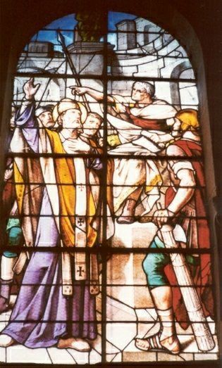 Sint Cornély van Bretagne (alias Cornelius Paus) weigert de Romeinse goden te vereren.