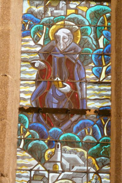 ± 1970, glasschilderkunst.