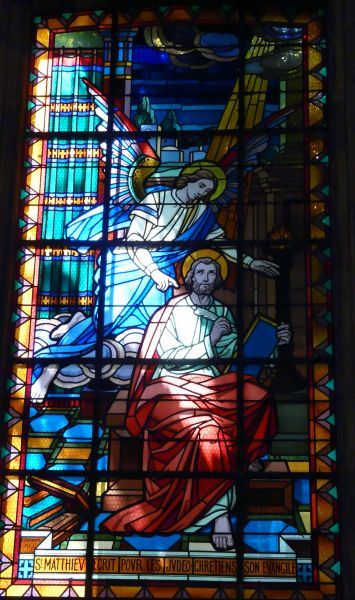 'Sint Matteus schrijft zijn evangelie voor de joden-christenen'