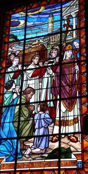 'Het lichaam van Sint Matteus wordt overgebracht naar Salerno'.
