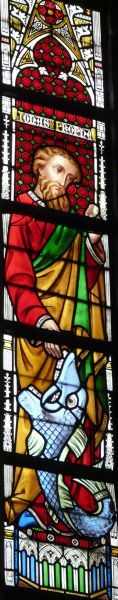 ± 1880, glasschilderkunst.