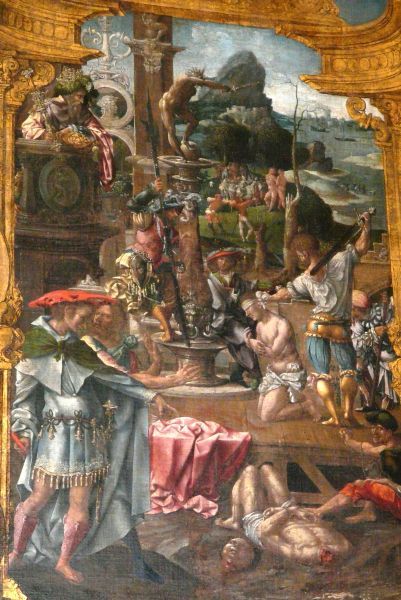 Martedlood van Cosmas en Damianus.