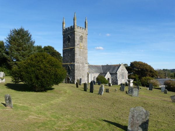 Kerk van St-Mawgan in Mawgan-in-Meneage.