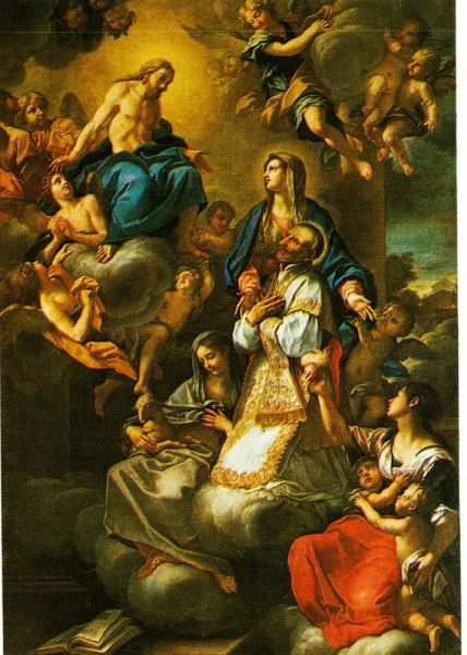 Sint Vincentius opgenomen in de hemel